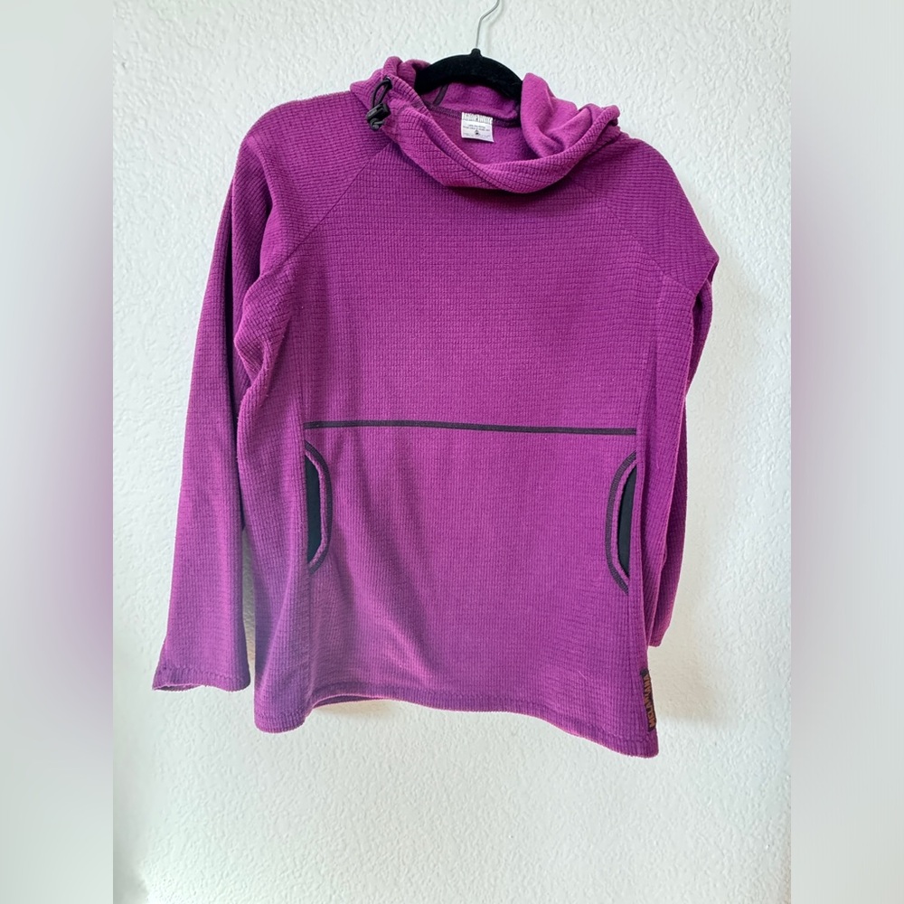 MELANZANA MICRO GRID HOODIE WOMENS LARGE RARE COLOR
